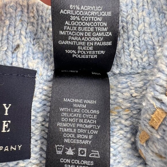 Crazy Horse Liz Claiborne Vintage 90s Sweater Soft Blue Pullover Women's size XL - Picture 6 of 9